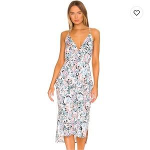 BCBGeneration Rynn Drape Pocket Dress in Garden Floral Size M